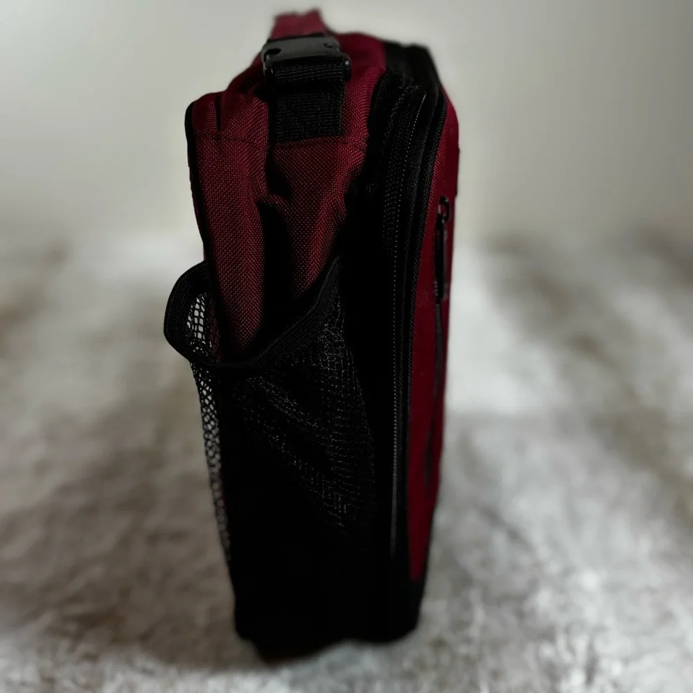 Dickies Maroon & Black Soft-Sided Lunch Box Cooler Bag